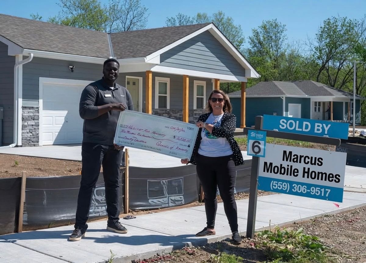 Happy homeowner message — Marcus Mobile Homes